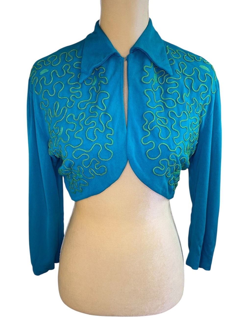 Norma Kamali OMO Vintage Cropped Knit Jacket 12